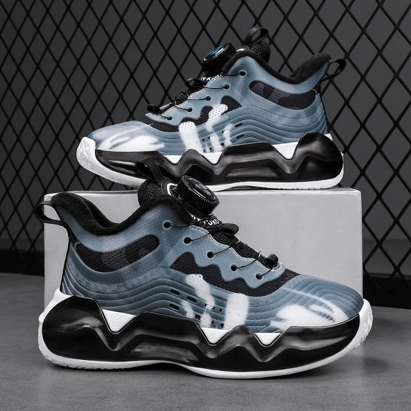 Children's Sneakers 2022 Winter Boys Sports Shoes Basketball Shoes Girl's Foot Protection Anti-skid Sports Shoes Big Size 27-40