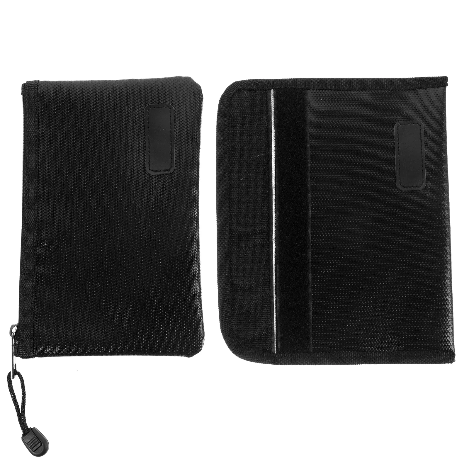 

2 Pcs Fireproof File Bag Water Resistant Money Prevent Document Holder Waterproof Pouch Box Zipper Pouches Receipt Organizer