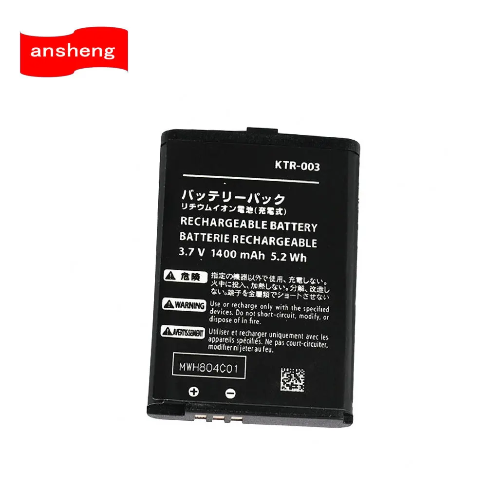 Высококачественный аккумулятор 3 7 В 1400 мАч KTR003 для нового Nintendo 3DS N3DS KTR-003