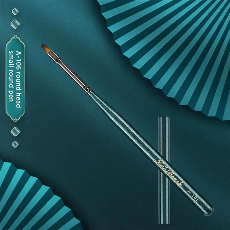 

Manicure Pen Color Drawing Pen Uv Gel Nail Draw Pen Line Drawing Pen Wooden Rod Flat Head Nail Art Polish Nail Tools Art Design