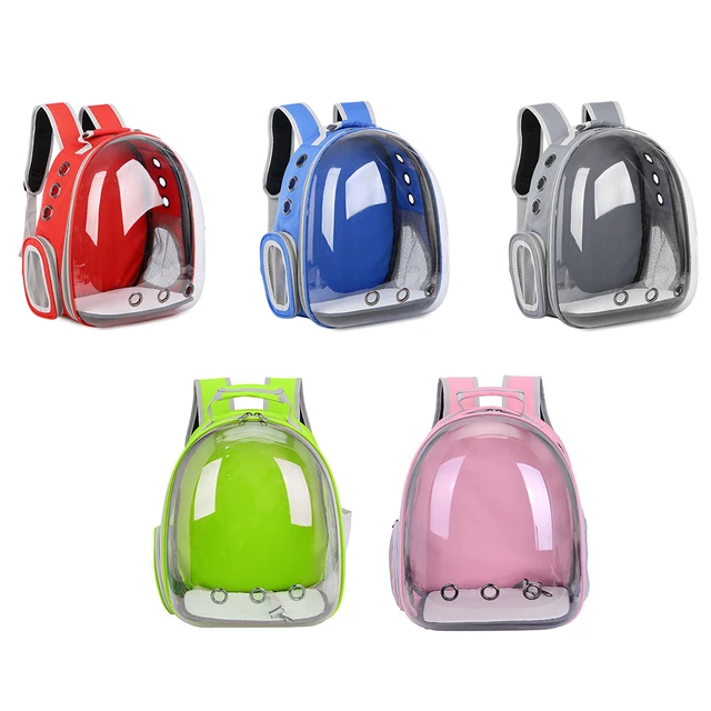 Cat Carrier Bag Outdoor Pet Shoulder bag Carriers Backpack Breathable Portable Travel Transparent Bag For Small Dogs Cats 4