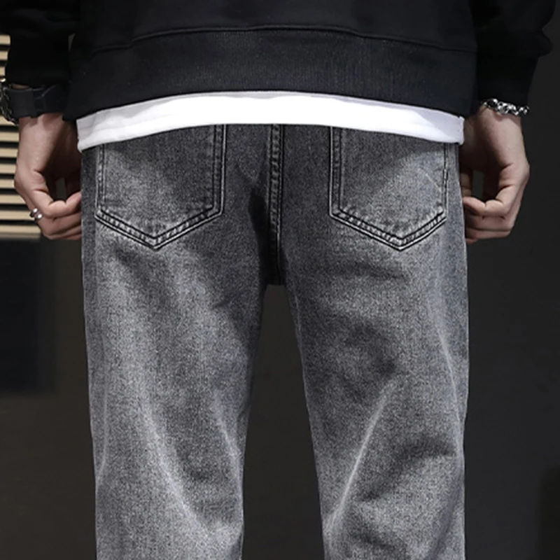 Мужские прямые джинсовые джинсы Новое поступление
