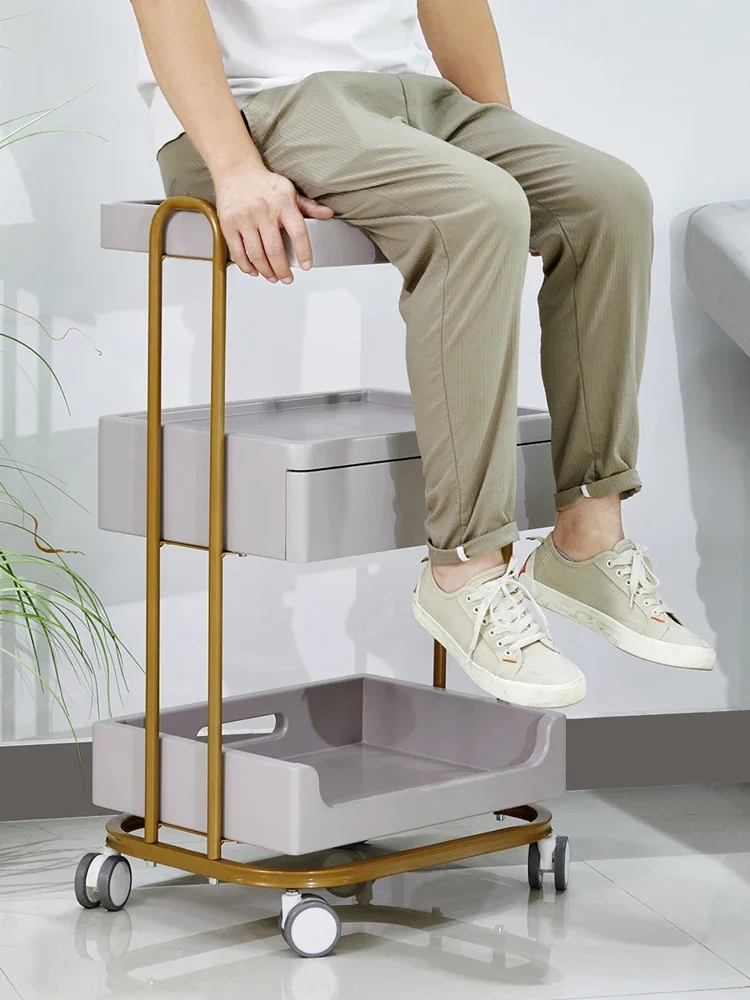 Вращающаяся тележка для салона красоты маникюрная хранения татуировок