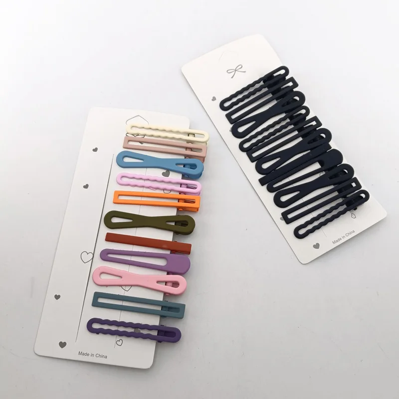 11 Шт./компл. 6 См Разноцветные Заколки Для Волос Женщин И Девочек Милые Зажимы В