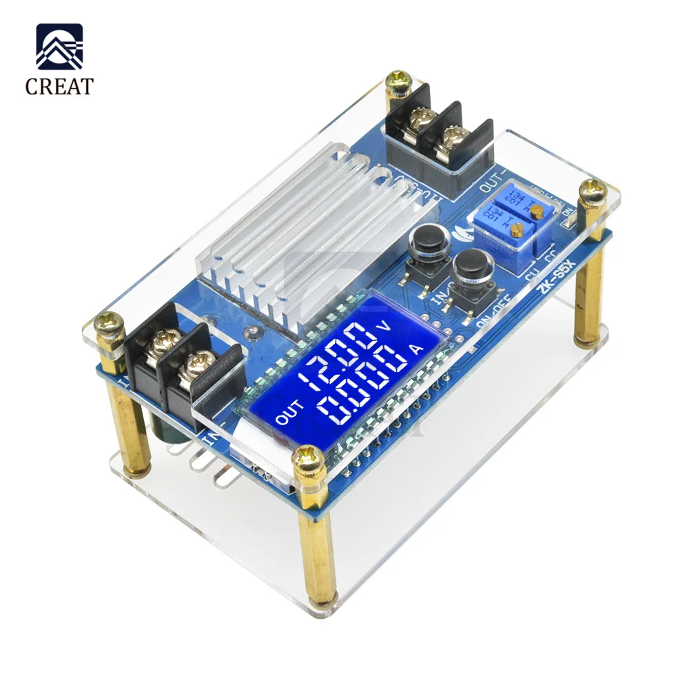

DC-DC DC 9 -45V to 10 -50V 5A Step Up Power Supply Module Adjustable Boost Adapter CV/CC Converter LCD Display with Case
