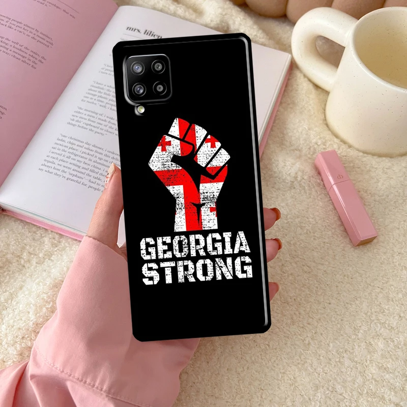 Фото Чехол с флагом Грузии для Samsung Galaxy A56 A54 A34 A14 A16 A26 A36 A32 A52 A13 A33 A53 A15 A35 A55 A17 A37 №3