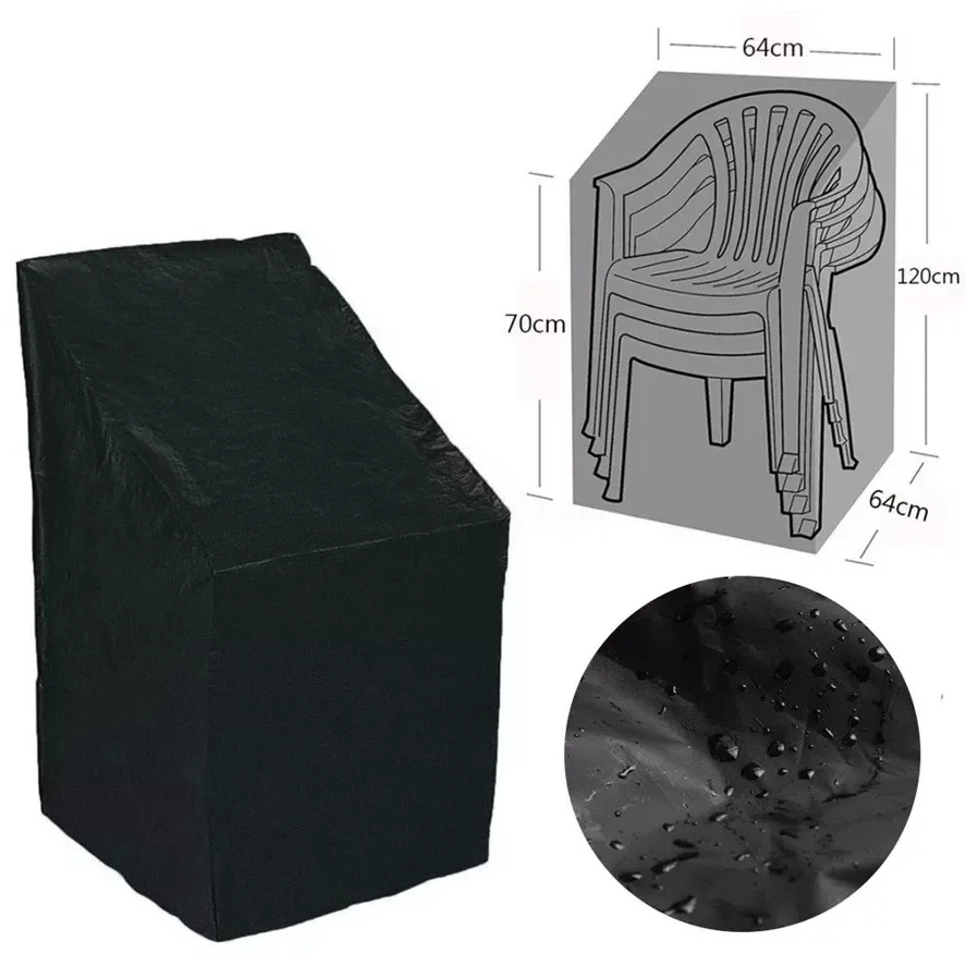 

NEW Outdoor Stacked Chair Dust Cover Storage Bag Garden Patio Furniture Protector High Quality Waterproof Dustproof Chair Organi