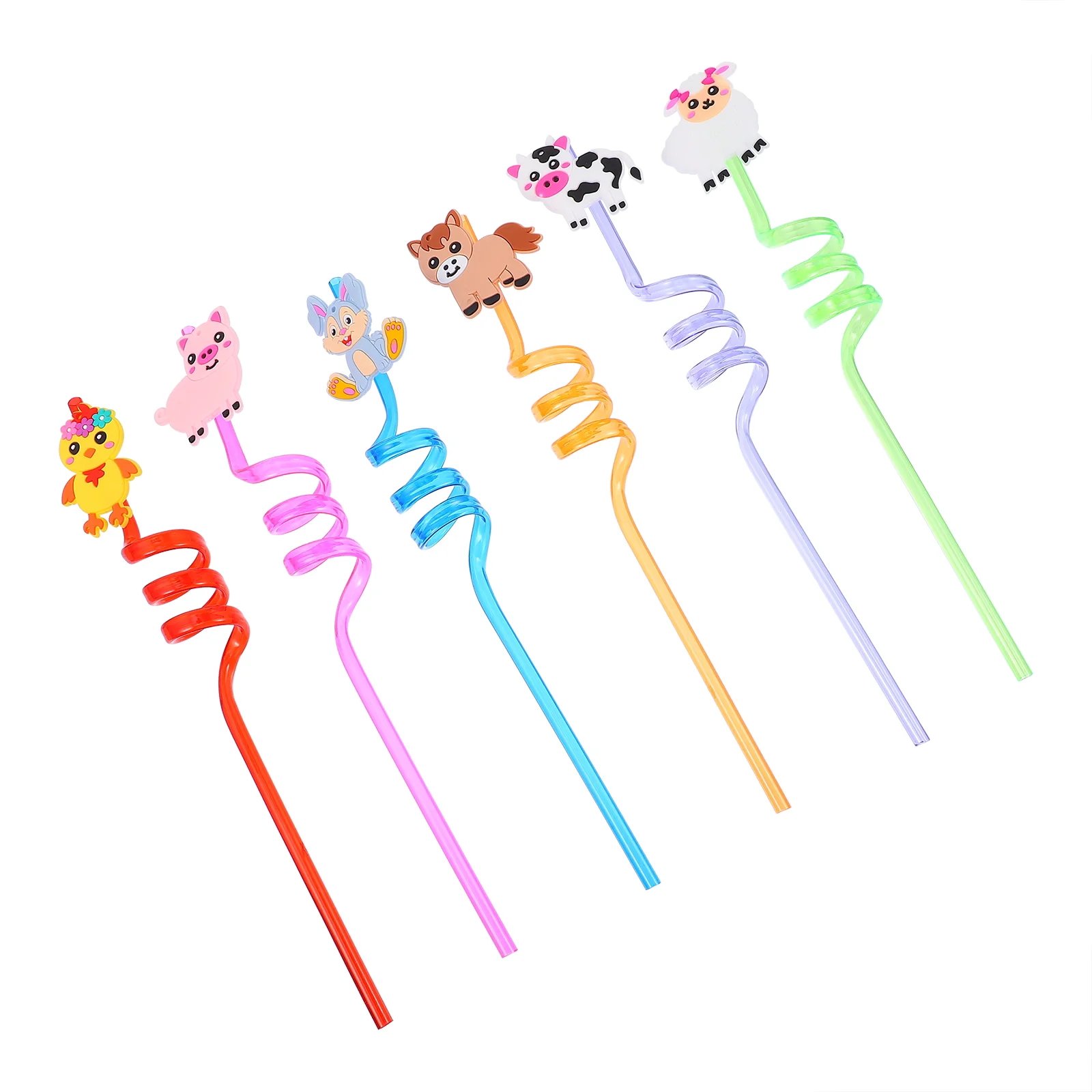 

Straws Drinking Reusable Party Stirring Drink Curly Kids Supplies Water Cocktail Tumblers