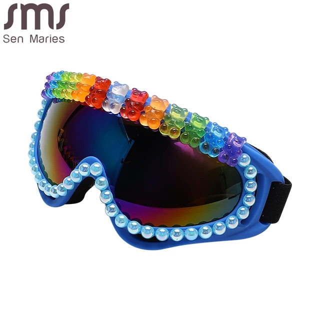 Steampunk Sport Sunglasses Goggle New Women Men Fashion Pearl Sun Glasses Outdoors Cycling Glasses Unisex UV400 Protect Eyewear 4