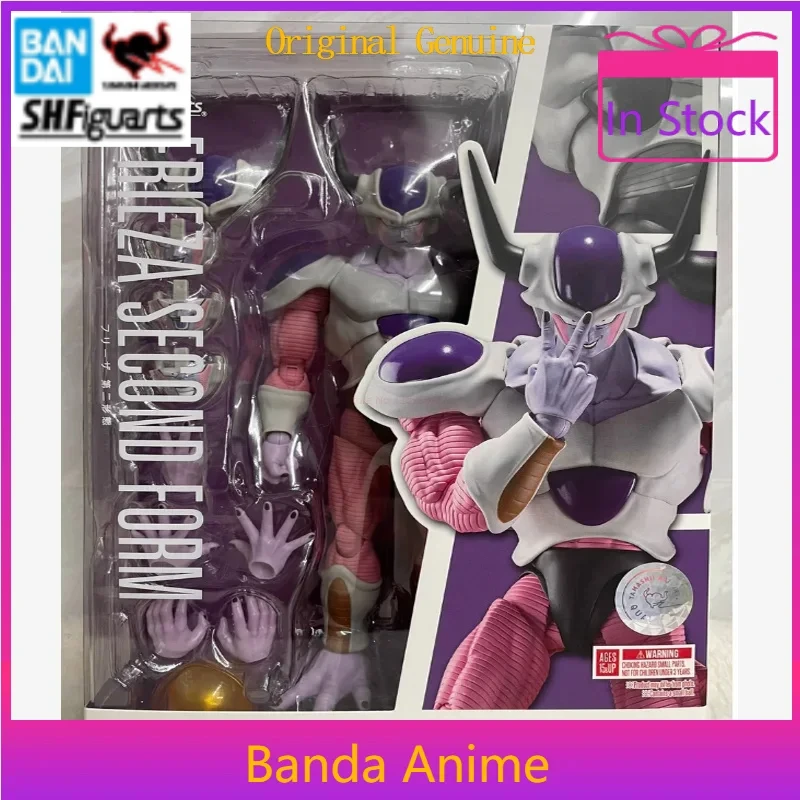 Bandai Original S.H.Figuarts Shf Dragon Ball Z Фигурки Frieza Second Form Coora Аниме Фигурка Staue Модель Комплект