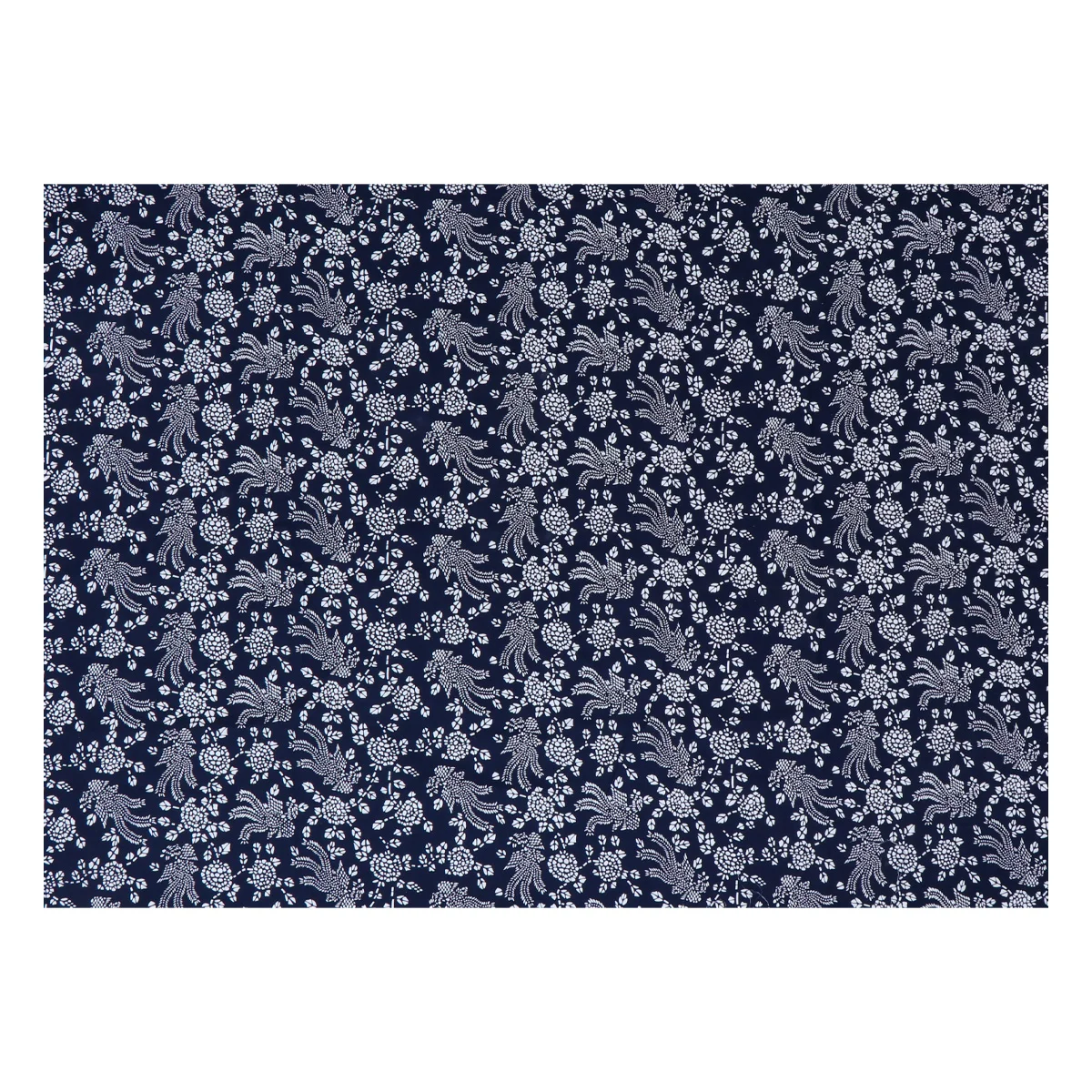 

Printed Sewing Cloth Batik Cotton Fabrics Calico Cloth Handmade Fabrics (Navy)