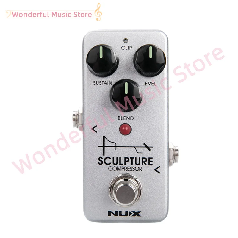 

NUX Sculpture Mini Compressor Guitar Compressor Effect Pedal True Buffer Bypass Clip Mode Guitar Effects Pedal Accessories NCP-2