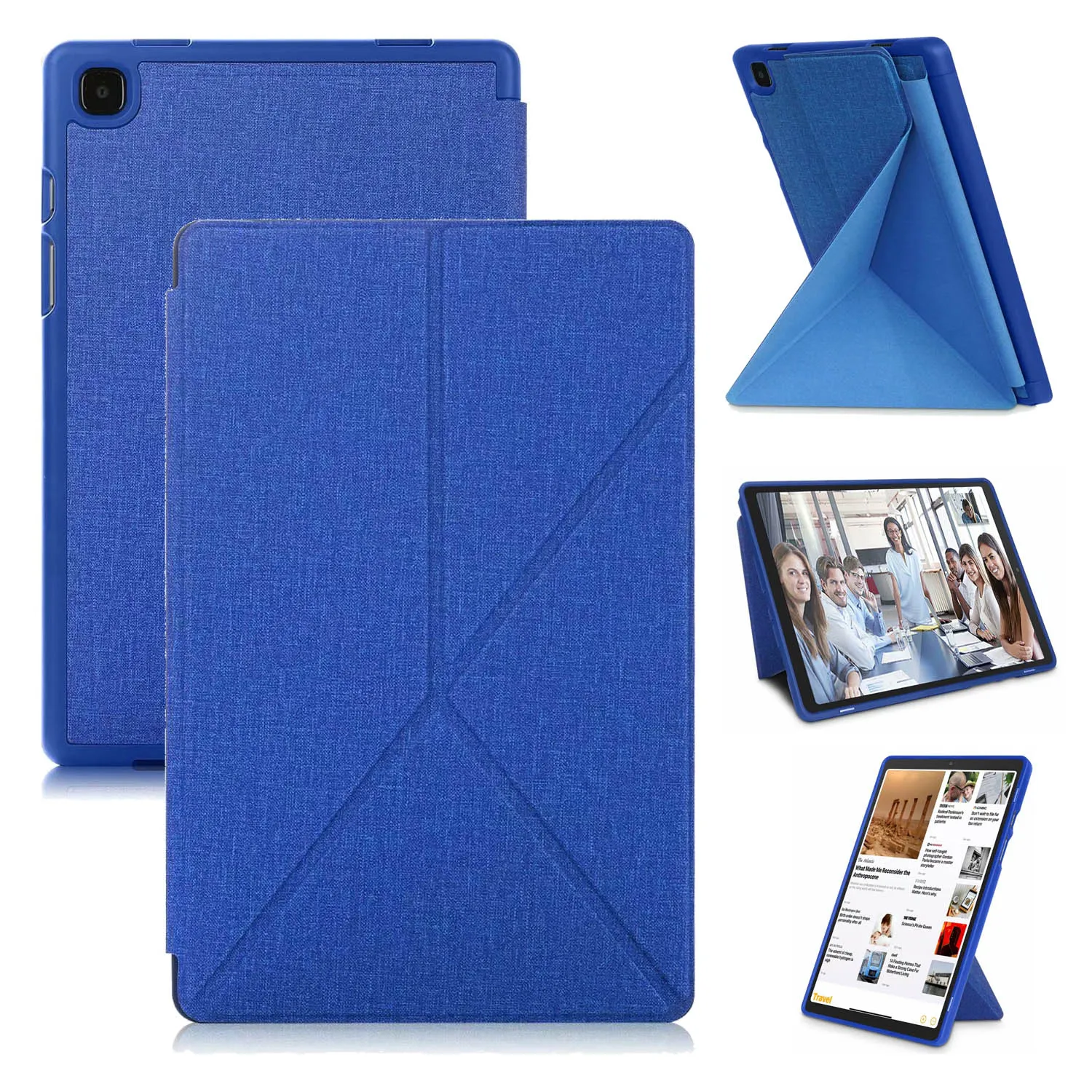 

Transformer Case for Samsung Galaxy Tab A7 10.4 SM-T505 SM-T500 Folio Leather Multi Angle Magnetic TPU Cover Auto Wake/Sleep