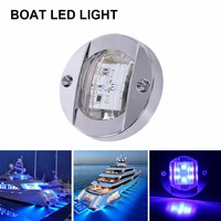 1pcs 12v marine boat lights transom led stern light round abs plastic waterproof led tail lamp yacht accessories