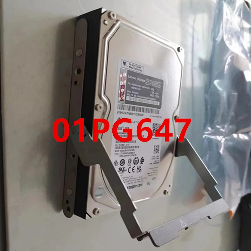 

Original Almost New Hard Disk For LENOVO DE2000 DE4000H 4TB SAS 3.5" 7.2K 128MB Server HDD For 01PG647 4XB7A14124