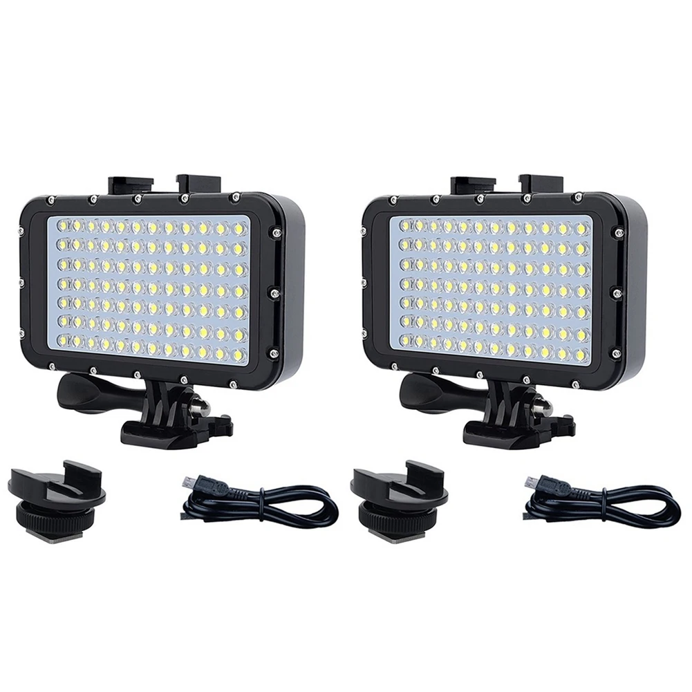 Фото Подводный фонарь ABVT-2X LED с регулируемой яркостью, ночник, видеосвет, подводный светильник для GoPro Hero №3