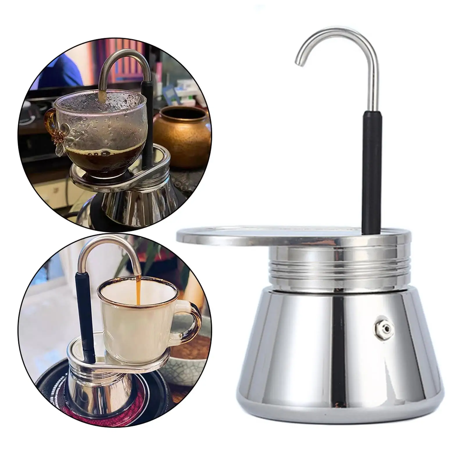 

Traveling Stovetop Pot Stainless Steel Brews Quickly Outdoor
