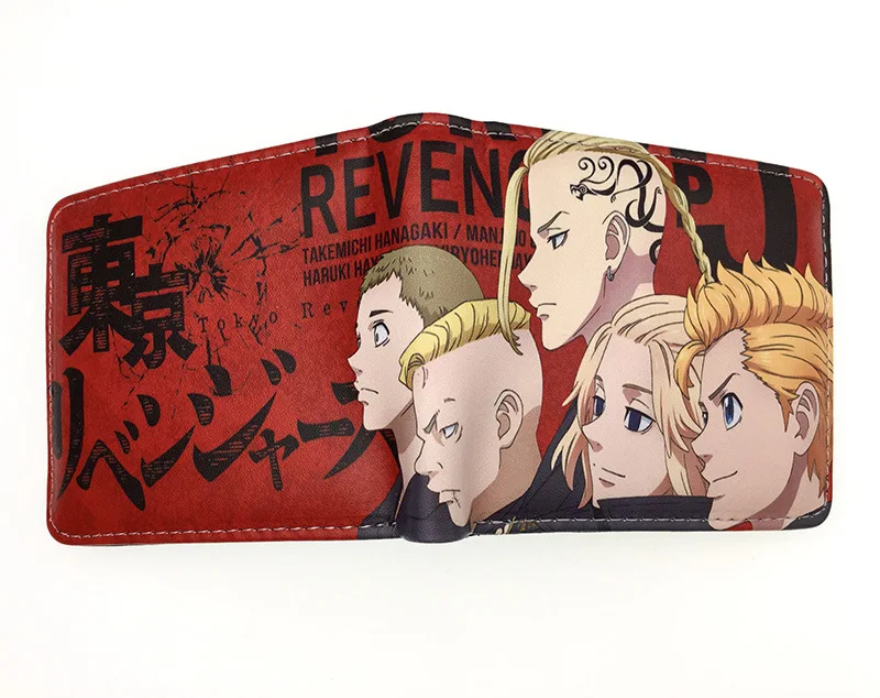 

Tokyo Avengers Cartoon Surrounding Men and Women Wallet Wallet Poster Coloring Book Printing Coin Purse Wallet