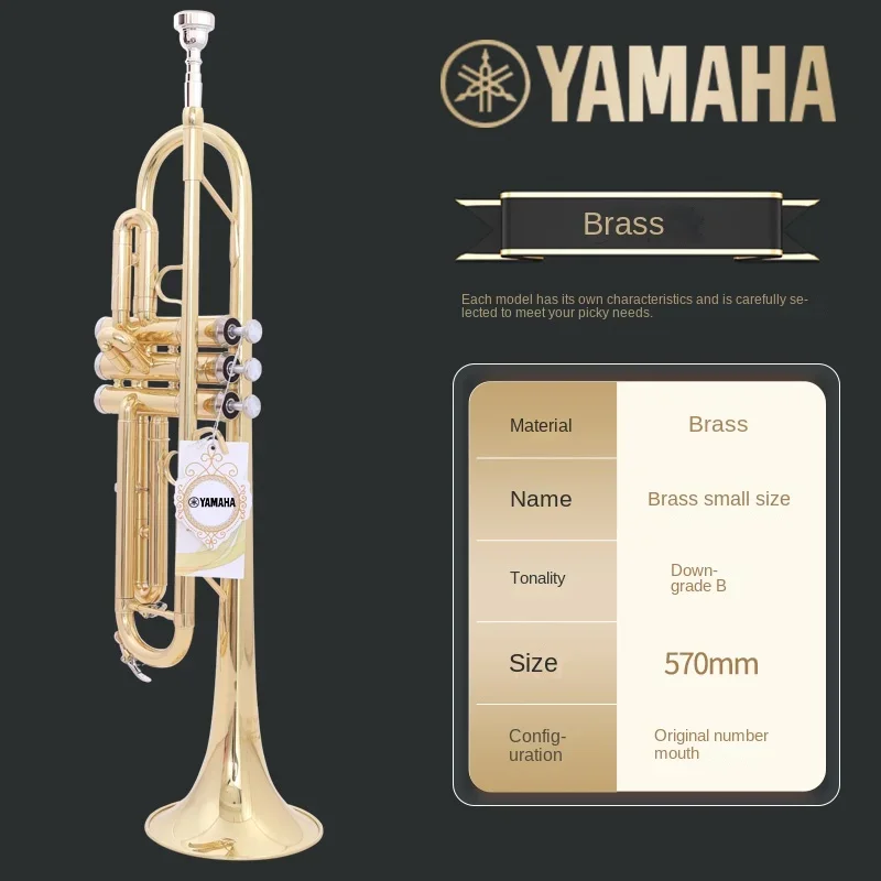 Музыкальный инструмент Yamaha маленького размера B плоский с серебряным покрытием