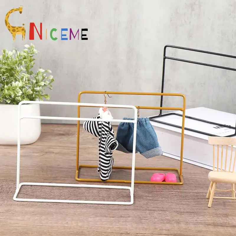 

1:12 миниатюрная вешалка для одежды для кукольного домика, вешалка для пальто, органайзер, держатель для шарфа, шляпы, стеллаж для хранения, мебель, модель, Декор, игрушка