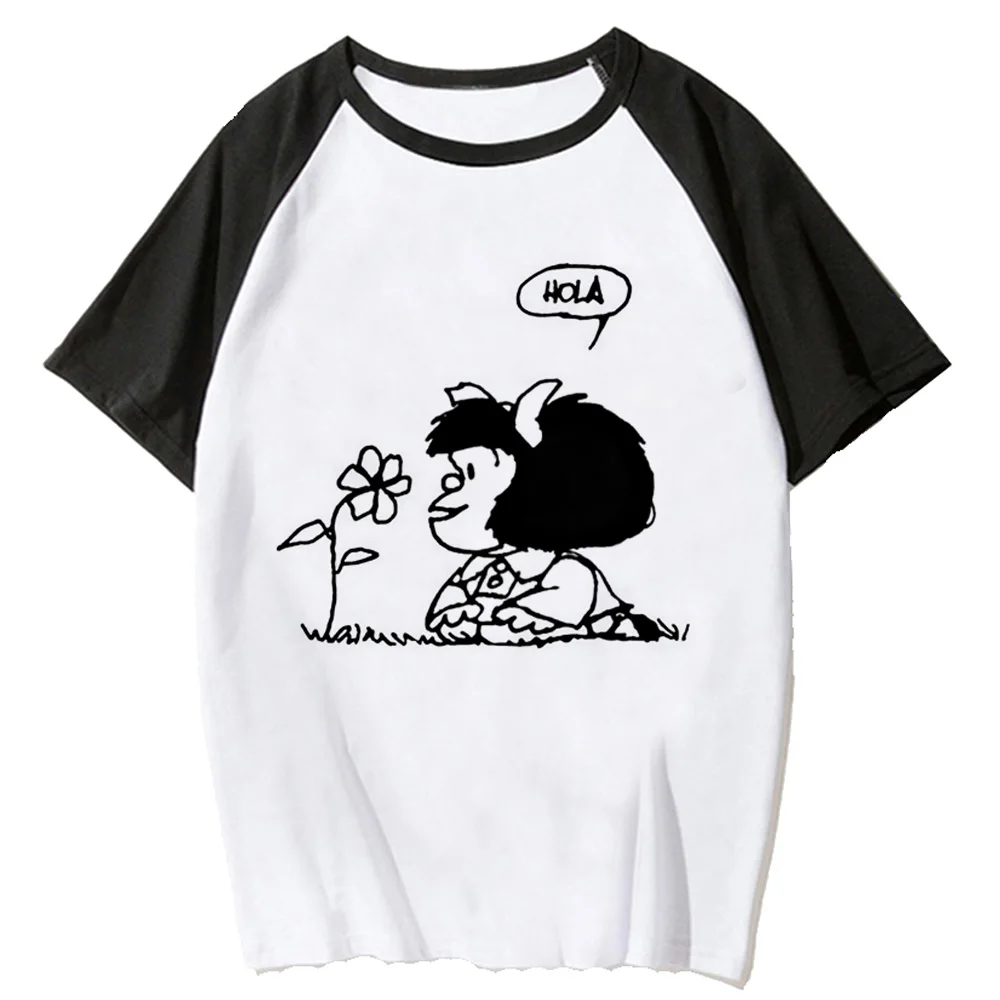 Mafalda топ женский манга аниме Y2K футболка комикс y2k графическая одежда
