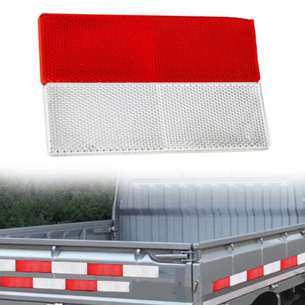

2pcs Car Reflective Stickers Safety Warning Car Decoration Sticker Reflector Protective Tape Strip Film For Car Truck RV