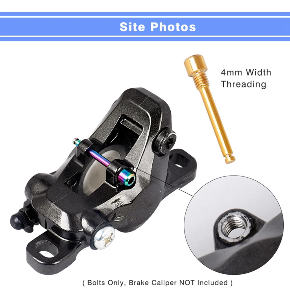 Титановые болты M4 для велосипедной дисковой тормозной колодки Резьбовые Штифты