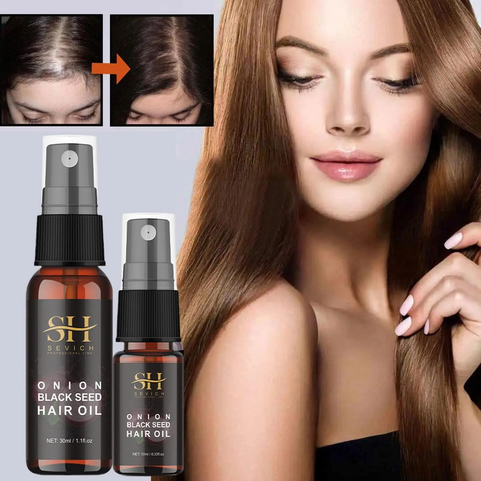 

Новое средство для роста волос Alopecia, средство для лечения волос для женщин, спрей для быстрого роста волос, эфирное масло для защиты F6U6