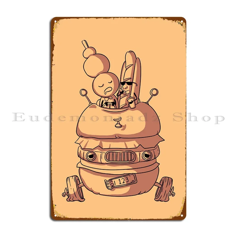 

Винтажный металлический знак «ленивый бургер», Настенный декор на заказ, настенная пещера, жестяной плакат