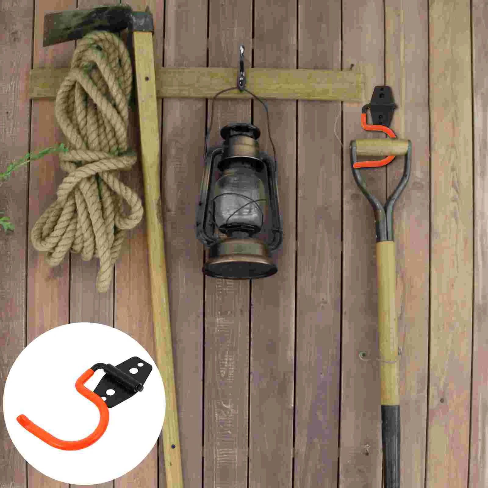 

5 Pcs Garage Storage Hooks Hangers Heavy Duty Garden Tool Broom Organizer Mop Handle Holder