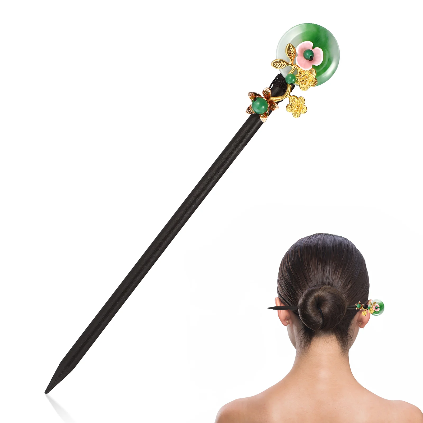 

Ancient Chinese Hair Pins Classic Ethnic Hairpin Bride Headpieces Wedding Sticks Long
