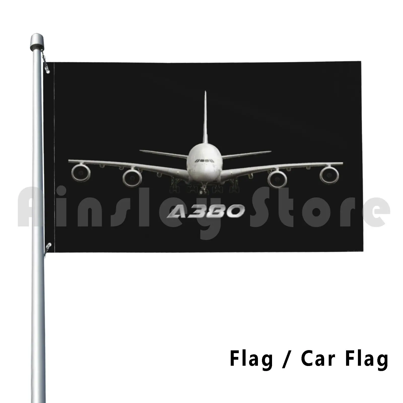 

A380 Jet Outdoor Decor Flag Car Flag A380 Airbus Plane Flyer Fly Travel Jumbo Jet Fan