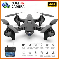 rc drone quadcopter uav with 4k hd dual cameras wifi fpv aerial photography obstacle avoidance function remote control