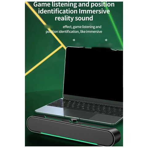 Новая компьютерная акустическая система Game High Volume LED, излучающая свет на рабочем столе HIFI