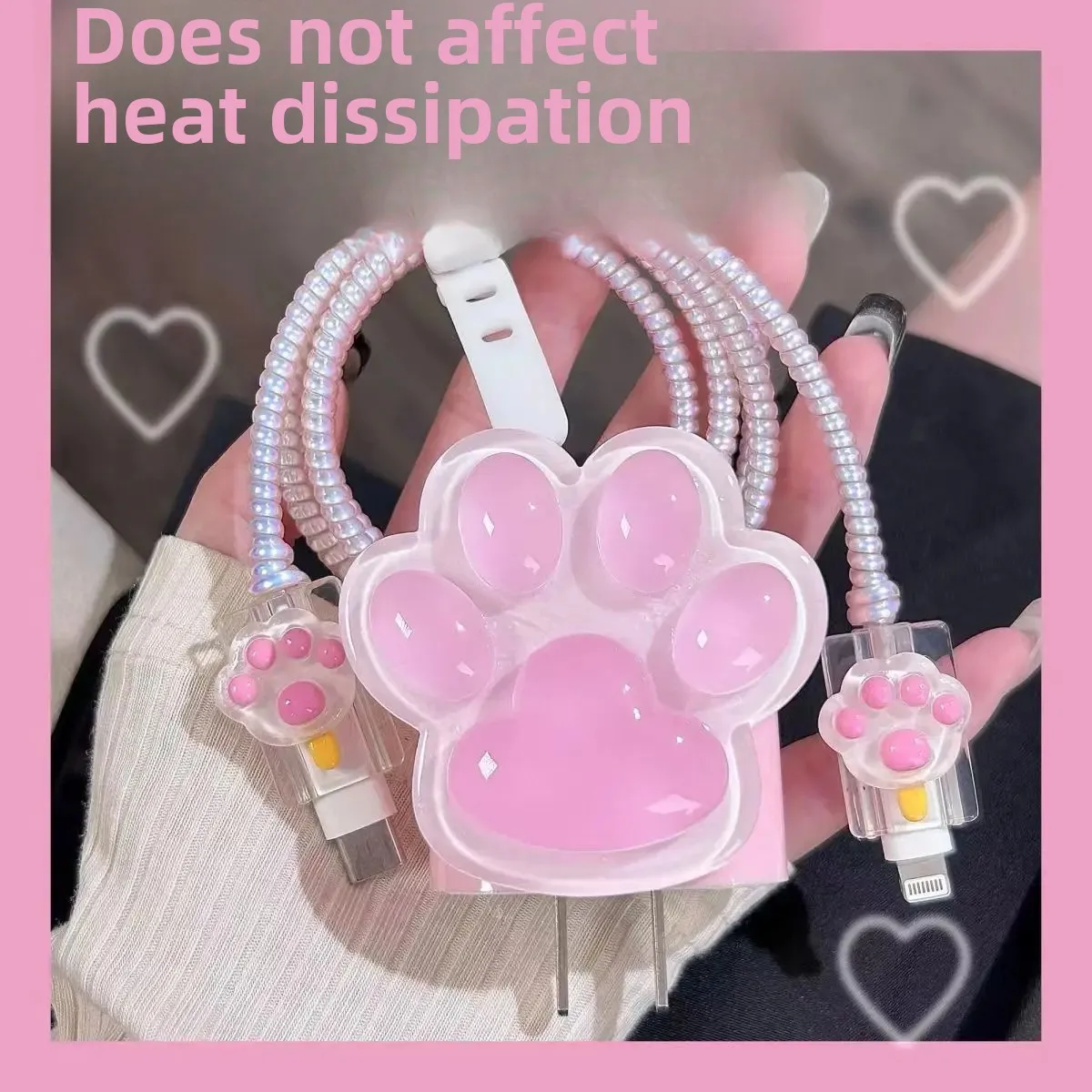 Для Apple 20 Вт зарядное устройство милый котенок дизайн коготь мягкий чехол из ТПУ