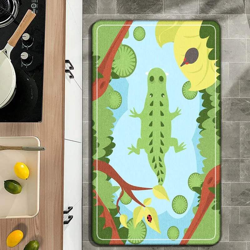 

Animal Cute Carpet Kitchen Mat Entrance Doormat Bedroom Floor Decoration Living Room Carpet Bathroom Anti-slip Rug