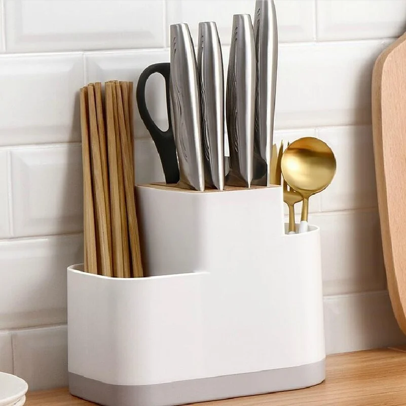 

Kitchen rack knife holder knife chopsticks cage integrated storage shelf multifunctional kitchen supplies home put knife rack