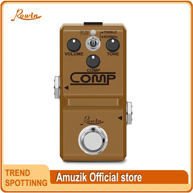 Педаль Rowin LN-333 для гитары компактная аналоговая компрессионная 2 режима - купить