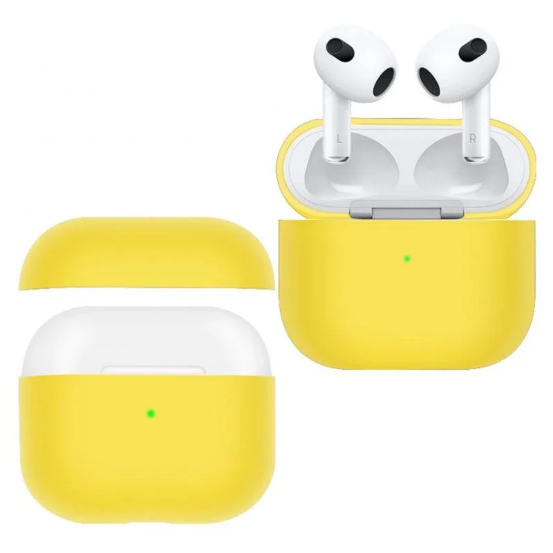 Силиконовый Защитный Мягкий Чехол Для Беспроводных Наушников Airpods 3-го Поколения