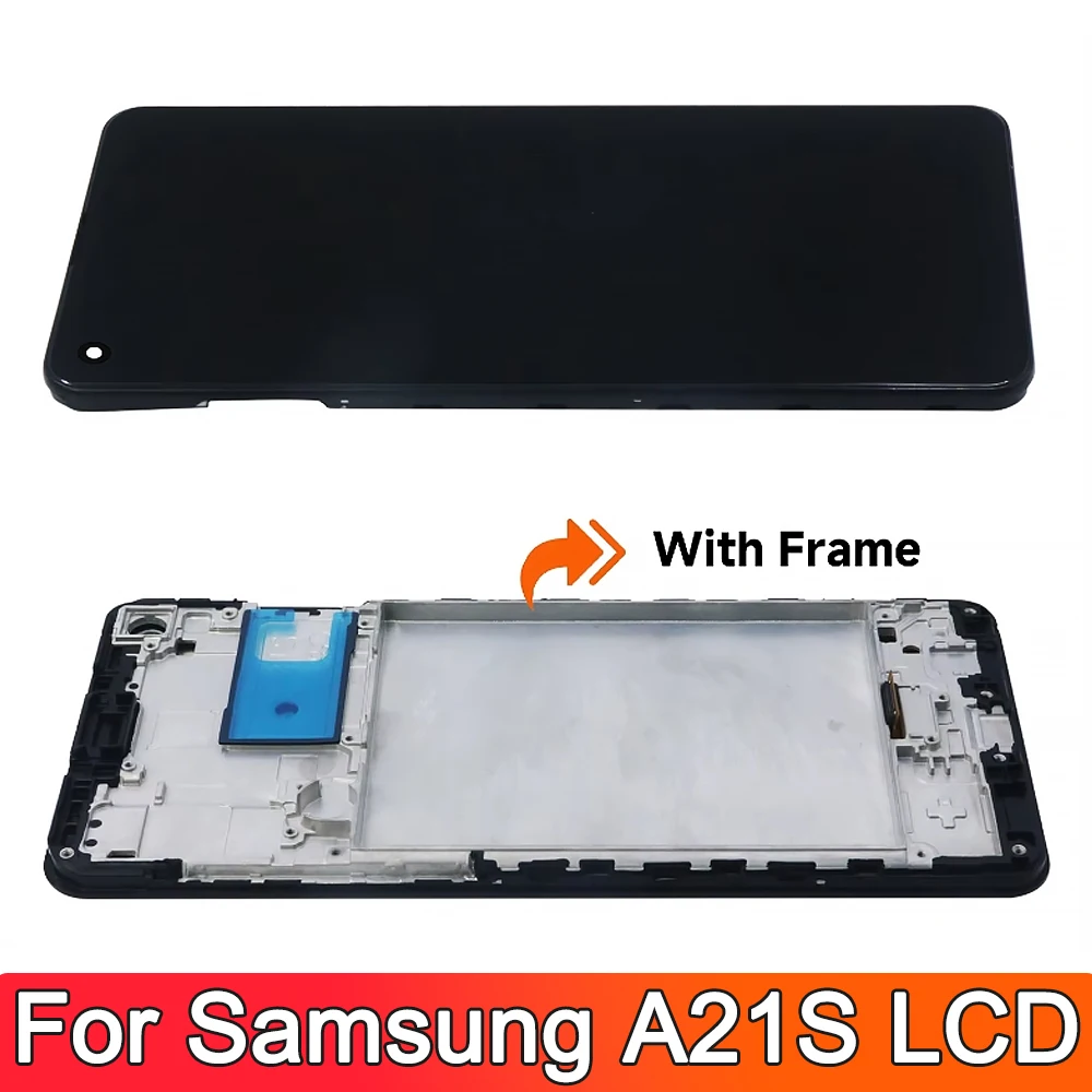 6 5-дюймовый AMOLED ЖК-дисплей для Samsung Galaxy A21S дигитайзер сенсорного экрана замена A217F