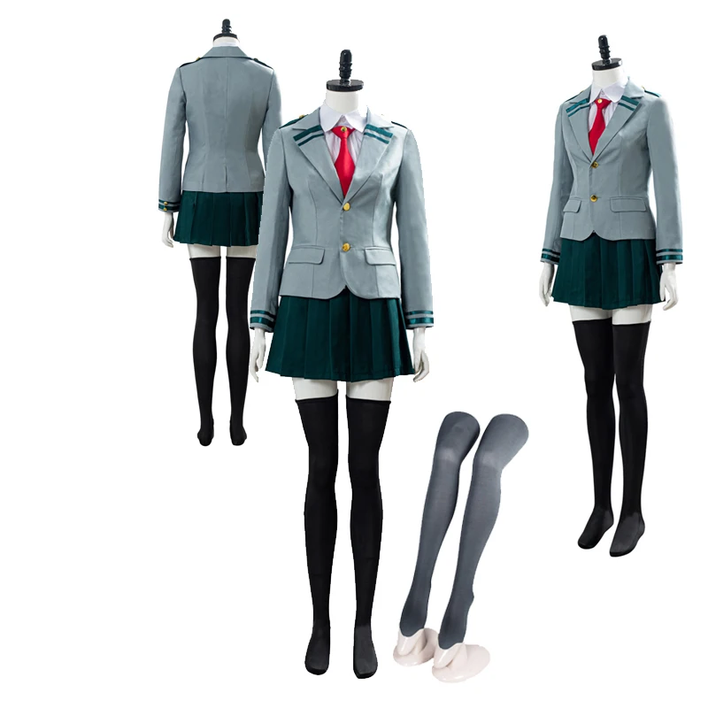 Uyu Momo Yaoyorozu Cosplay Women Costume Dress School Uniform Girls Full Set Halloween Suit