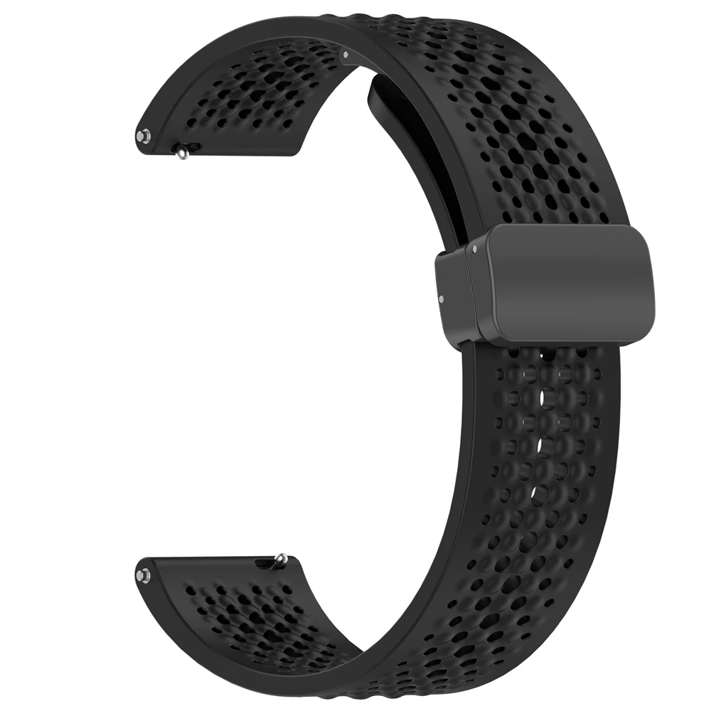 Фото 20 22 мм для Garmin Venu 4 45 мм/Venu 3 2 SQ Vivoactive 5 6 3 4 Силиконовый ремешок с магнитной петлей Forerunner 265 255 165 570 645 Ремешок №4