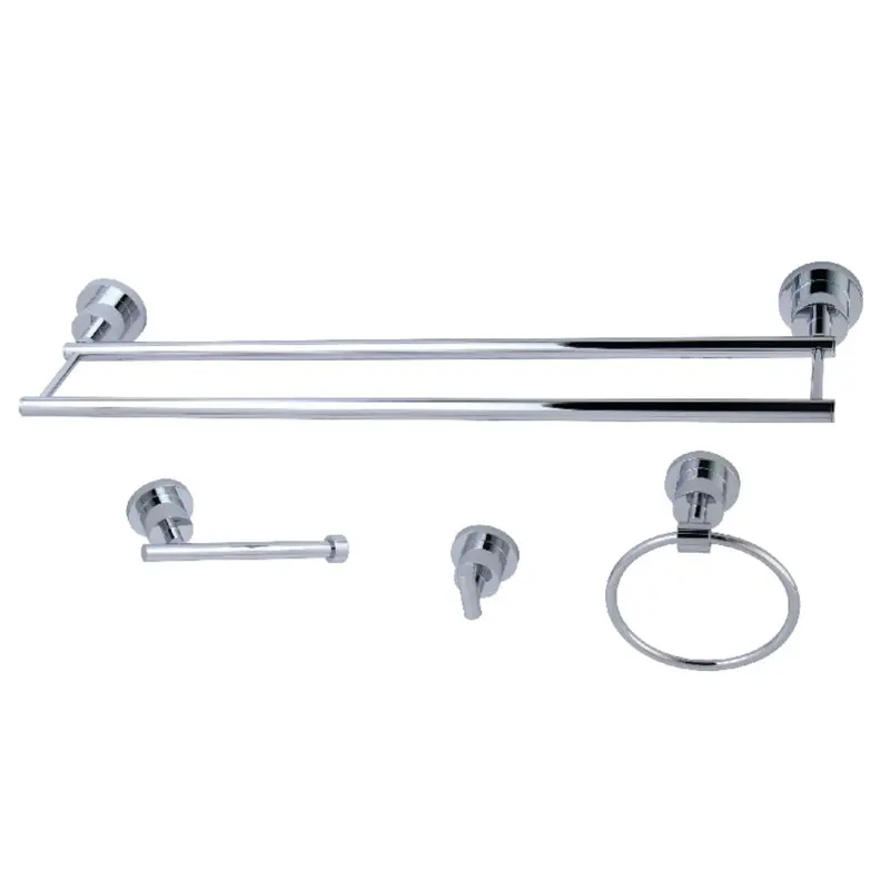

4-Piece Bathroom Accessories Set, Polished Chrome