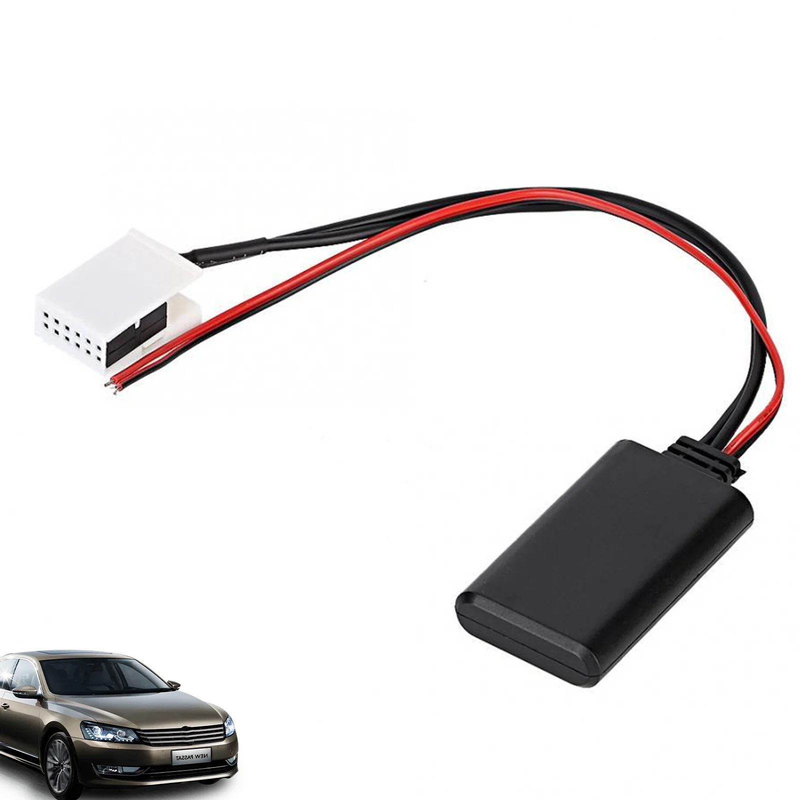 

Car Radio MP3 Blue Tooth Auxiliary Adapter Aux Input Jack Lead Cable Adapter For Volkswagens RCD310 RCD510 RNS315 12-Pin Adapter