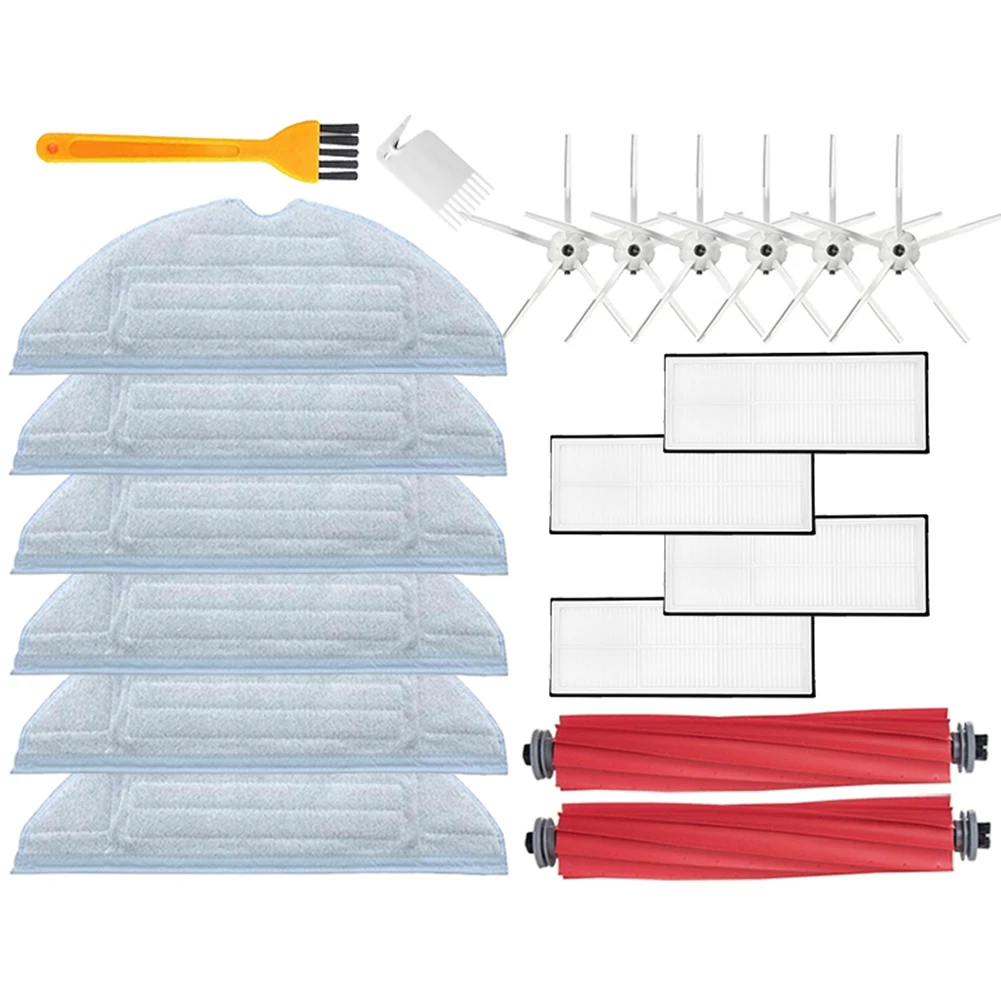 

Запчасти для пылесоса Xiaomi Roborock T7 T7S Plus S7 Max, основная щетка, Hepa фильтр, Швабра, боковая щетка, белые