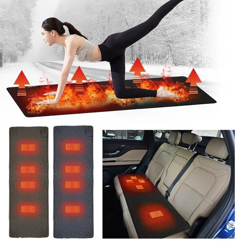 

5V USB Electric Heating Sleeping Pad Portable Warmer Heated Cushion Cold Resistant 3-Level Temperature For Outdoor Mat Camping