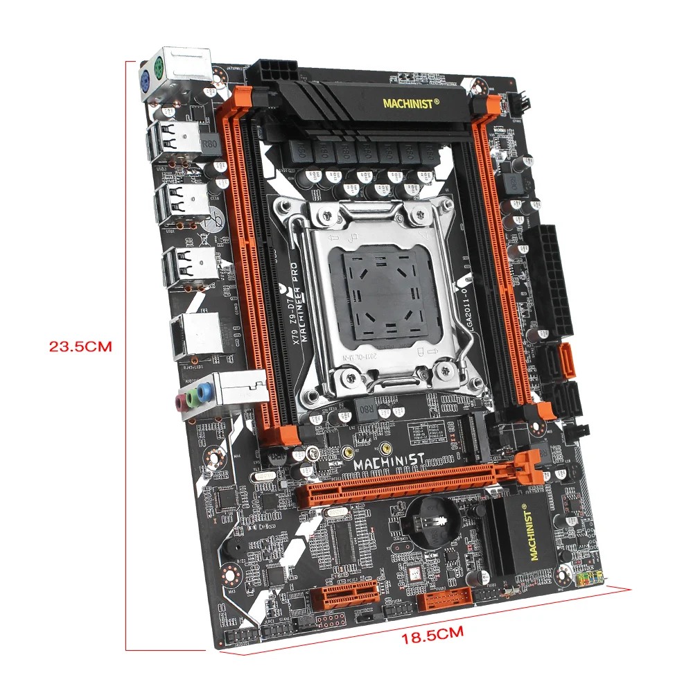 MACHINIST X79 материнская плата LGA 2011 Combo с процессором E5 2620 V2 DDR3 16 ГБ 4*4 Гб комплектом