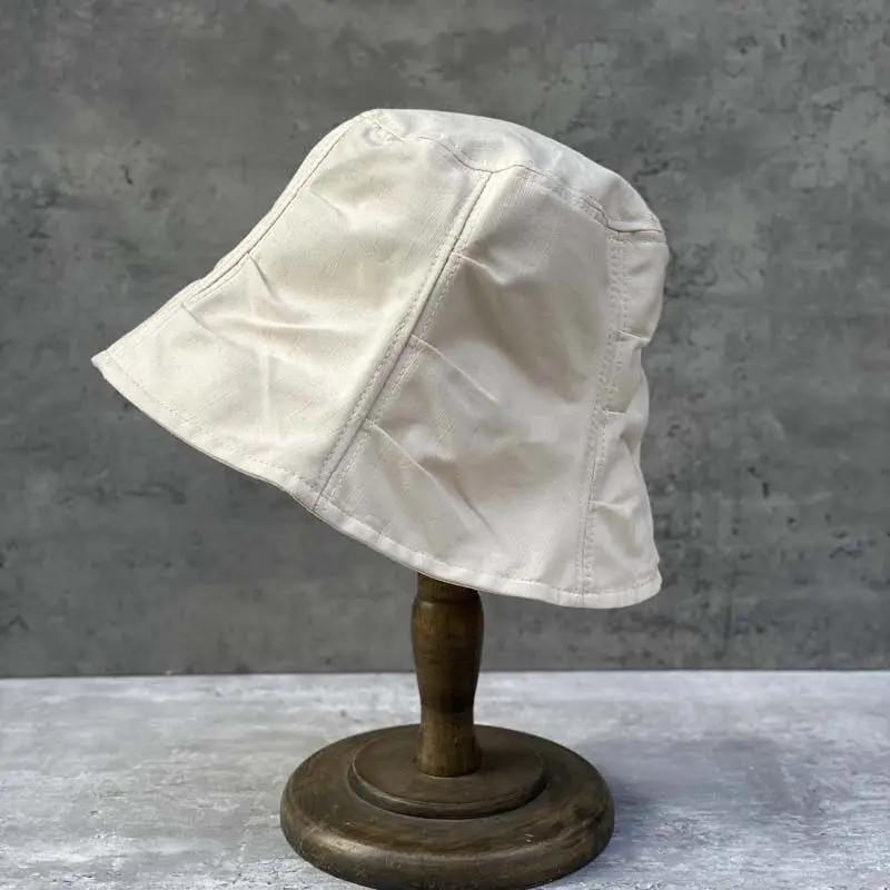 2022 New Niche Pleated Fisherman Hat Ladies Temperament All-match Japanese Bucket Hat Street Fashion Korean Version Pot Hat images - 6