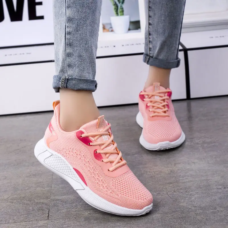 

Sneakers Women Shoes Flat All-match Hollow Breathable Leisure Travel Shoes Comfortable Soft-soled Shoes Running Shoes 2022 New