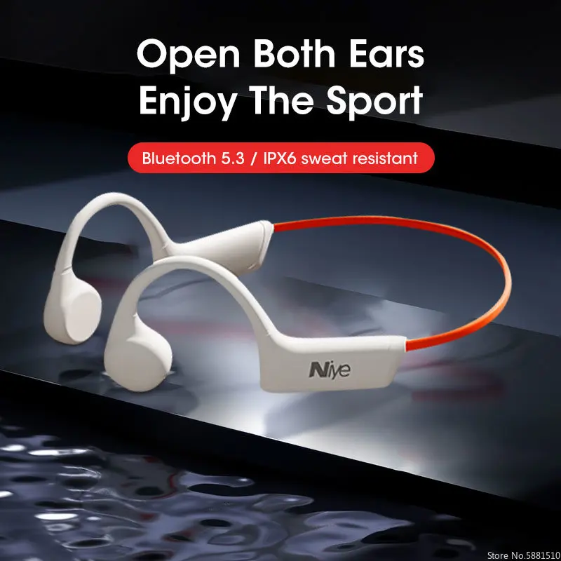 New Bone Conduction Earphone Open Ear Waterproof True Bone Conduction Bluetooth Headphones Free Shipping Wireless Sport Headset